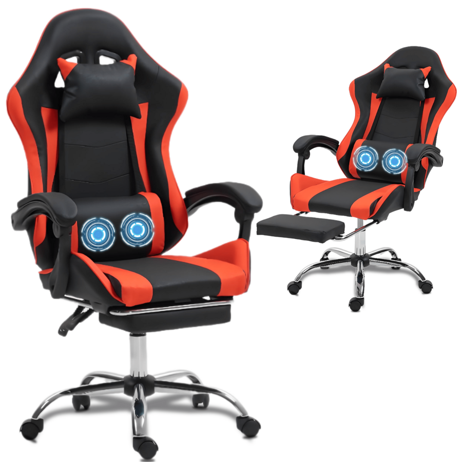 Video Gaming & Esports Usd Acc - Masajlı Bel Desteği Olan Oyun Koltuğu